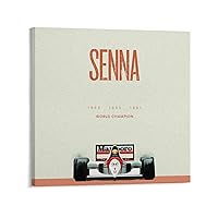 Ayrton Senna McLaren, Decorative Wall Art Wall Decoration Poster Canvas Wall Art Poster Print Picture Paintings for Living Room Bedroom Office Decoration, Canvas Poster Art Gift for Family Friends.24x