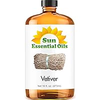 Vetiver Essential Oil 16oz for Aromatherapy, Diffuser, Soothing, Relieves Stress