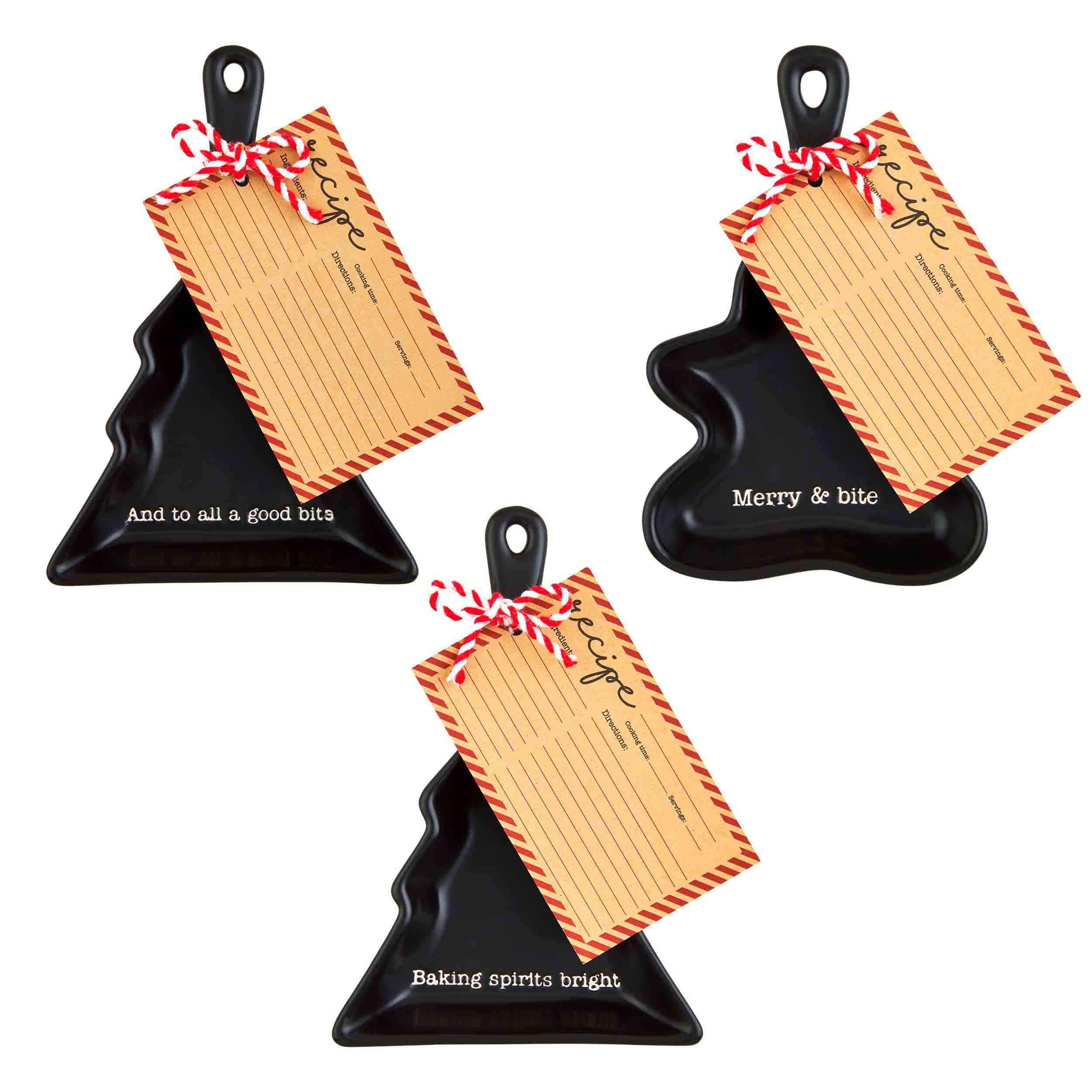 Mud Pie Holiday Cookie Skillet Set, Baking Spirits Bright, skillet 6 1/4