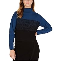 Anne Klein Women's Long Sleeve Mock Neck Sweater