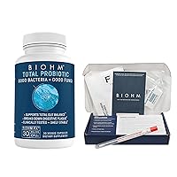 BIOHM Ultimate Gut Health Bundle, at-Home Gut Test Kit for Personalized Actionable Health Insights & 30B CFU Total Probiotic for Optimal Gut Balance, Digestive Support, 30-Day Supply