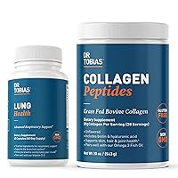 Lung Health & Collagen Peptides Powder Supports Lung Cleanse & Detox, Promotes Hair, Skin, Nail Health, Bone, Joint Health and Beauty
