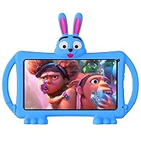 10.1 inch Kids Tablet, Android 11 Tablet for Kids, 32GB ROM,5000mAh Battery, Toddler Tablets with Bluetooth, WiFi, Parental Control, Dual Cameras with Shockproof Case (Blue)