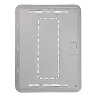 Legrand - OnQ 20 Inch Media Enclosure, Wifi Electrical Box, Cable Management Box for Distribution of Networking Service, Recessed Media Box Lets Signal Through, White, ENP2050-NA