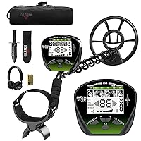 DR.ÖTEK Metal Detector for Adults Professional, Gold Metal Detector, Pinpoint & Exclusive Memory Mode, Higher Accuracy, IP68 Waterproof Coil, Bigger Backlit LCD Display, New Advanced DSP Chip, Green