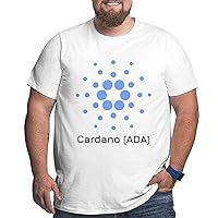 Cardano Ada Cryptocurrency Big Size Men's T-Shirt Mens Soft Shirts Short-Sleeved Sleeve T-Shirt