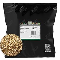 FRONTIER Organic Bulk Whole Yellow Mustard Seeds, 453 GR