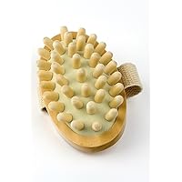 AnHua® Anti Cellulite Massager Body Circulation Brush Hand-Held Wood Sauna Spa Bath Shower Body Brush S Size