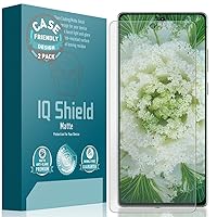 IQShield Matte Screen Protector Compatible with Samsung Galaxy Note 20 (6.7 inch)(Case Friendly)(2-Pack) Anti-Glare Anti-Bubble TPU Film