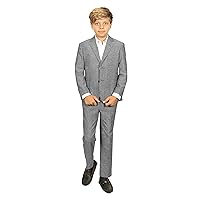 Gioberti Kids and Boys Linen Suit Set Jacket and Dress Pants