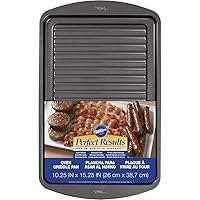 Wilton Perfect Results Premium Non-Stick Bakeware, Oven Griddle Pan, Great for Preparing Bacon and Sausages in the Oven, 10.25 x 15.25 Inches