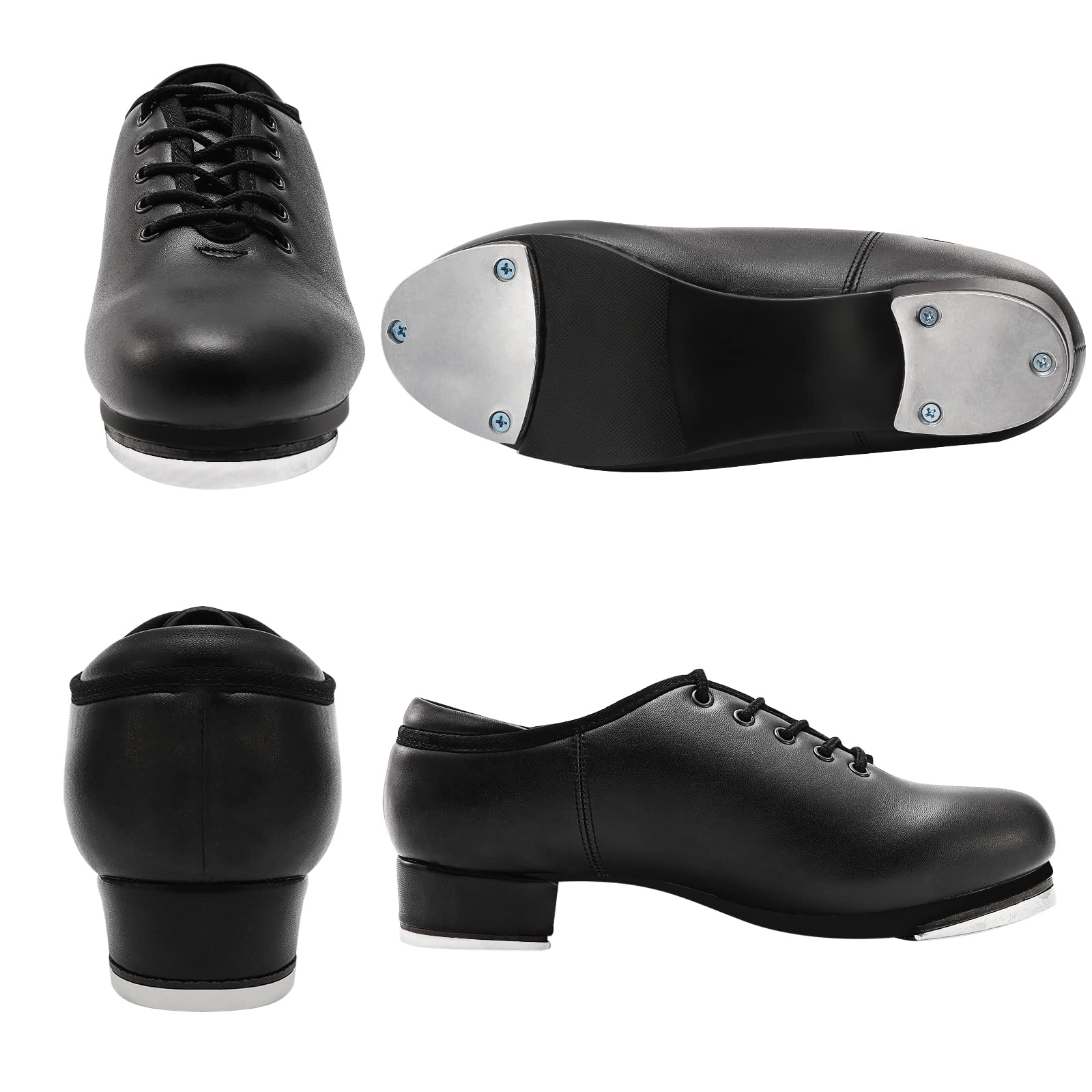 Child Jazz Tap Dance Shoes for Unisex Girls and Boys (Toddler/Little Kid/Big Kid)
