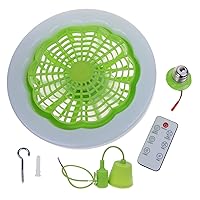 Fan LightCeiling Fans with Lights Remote Control, 9 Inch Low Profile Ceiling Fan,Adjustable Wind Speed,E27 Lamps for Home