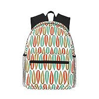 Mid-Century Modern Stylewaterproof High School Bookbag,Lightweight Casual Travel Daypack,College Backpack Men