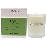 London Light Candle - Lemongrass and Bergamot Uplift Your Mood After A Long Day Made with 100% Pure Essential Oils Creates A Comforting Feeling of Recovery and Serenity - Medium - 7.76 Oz