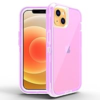 Back Case Cover Clear Case Compatible with iPhone 11,Anti-Scratch Shock Absorption TPU Bumper Cover+Slim Transparent Back (HD Clear) Protective Phone Cover Protective Case (Color : Purple)