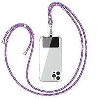 EAZY CASE Universal mobile phone chain suitable for all smartphones, chain for hanging, case with cord, smartphone chain for on the go, mobile phone strap can be combined with any case, unicorn