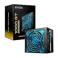 EVGA Supernova 1000 G7, 80 Plus Gold 1000W, Fully Modular, Eco Mode with FDB Fan, 10 Year Warranty, Includes Power ON Self Tester, Compact 130mm Size, Power Supply 220-G7-1000-X1