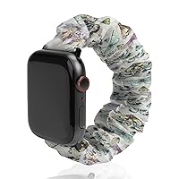 Moths Watch Bands Elastic Replacement Wristband Compatible with IWatch Bands Series 6 5 4 3 2 1
