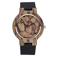 SUPBRO Wooden Watches Men & Women Unisex Wooden Watch Wooden Watch Classic Analogue Quartz Movement Watches Bracelet