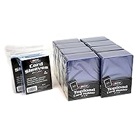BCW 200 Top Loaders + Penny Sleeves | 200 Each: Trading Card Sleeves & Toploaders for Cards | for Your TCG, Pokemon, MTG Cards, Ultra Clear Baseball Card Protectors for Pro Collectors and Hobbyists