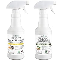 Poultry & Plant Spray by Premo Guard – Treat Mites, Fleas, Flies, and Lice – Fast Acting & Effective – Chicken, Turkey, Waterfowl, and Birds – Best Natural Protection for Control & Prevention