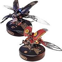 ROKR 3D Metal Puzzle for Adults Insect Model Bundle - Scout Beetle & Stage Beetle, Building Set Unique Gift Hobby Kit for Boys Girls Family