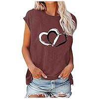 Oversized T Shirts for Women Valentines Day Crewneck Shirts Going Out Soft Oversized Shirts for Women