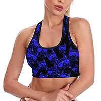 Cool Lynx Women's Sports Bra with Padded Crop Tank Yoga Bras Workout Fitness Sports Top