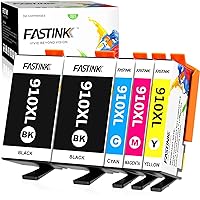 FASTINK 910 XL Compatible HP 910XL Ink Cartridges Combo Pack for HP 8025e 8025 8020 8035e 8035 8022 8028 e Series Printer, 5 Pack