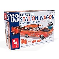 AMT 1963 Chevy II Station Wagon w/Trailer 1:25 Scale Model Kit