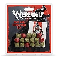Werewolf: The Apocalypse 5th Edition Roleplaying Game Dice & Form -Card Set - RPG Accessory, Contains 17 Dice & 5 -Cards