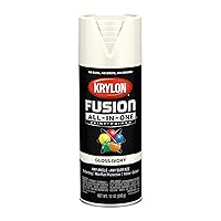 K02711007 Fusion All-In-One Spray Paint for Indoor/Outdoor Use, Gloss Ivory 12 Ounce (Pack of 1)