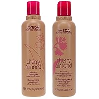 Aveda Cherry Almond Softening Shampoo 8.5 Oz & Leave in Conditioner 6.7 Oz
