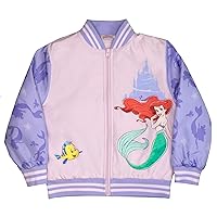 Disney Princesses Girls Bomber Jackets, Minnie Mouse, Lilo and Stitch, Little Mermaid and More Bomber Jackets for Girls