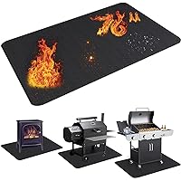 UBeesize Large 76x48 inches Under Grill Mat for Outdoor Grill,Double-Sided Fireproof Grill Pad for Fire Pit,Indoor Fireplace Mat Fire Pit Mat,Oil-Proof Waterproof BBQ Protector for Deck and Patio