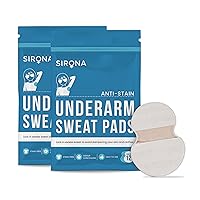 Sirona Disposable Underarm Sweat Pads for Men and Women - 12 Pads (Pack of 2) | Peel-Off | Stain Proof | Anti Perspiration