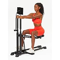 The DB Method Squat Machine, Workout Equipment for Home Gym, Exercise Leg and Glutes, Low Impact Lower Body Fitness Workouts, Training for Total-Body, Easy Setup, Foldable for Storage