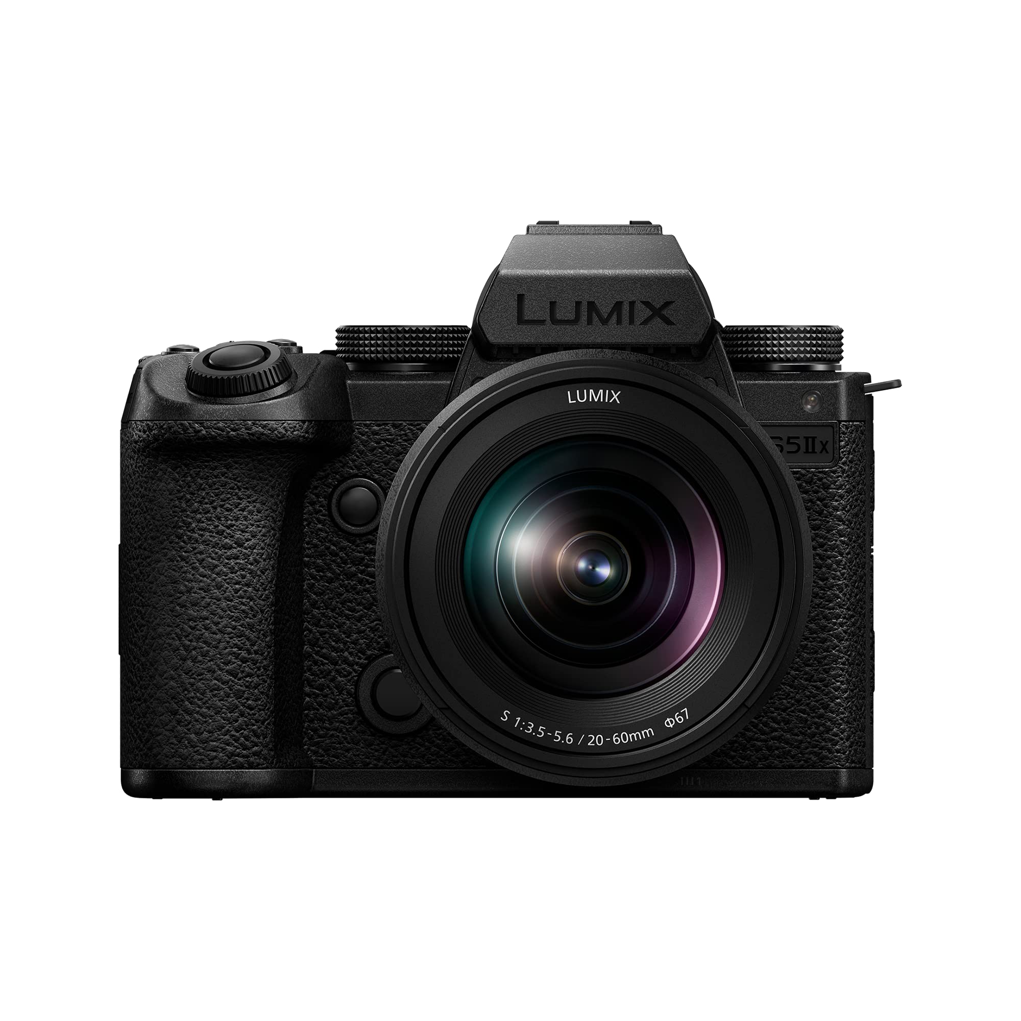Panasonic LUMIX S5IIX Mirrorless Camera, 24.2MP Full Frame with Phase Hybrid AF, Unlimited 4:2:2 10-bit Recording, 5.8K Pro-Res, RAW Over HDMI, IP Streaming with 20-60mm F3.5-5.6 Lens - DC-S5M2XKK