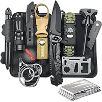 VEITORLD Gifts for Men Dad Husband Him Fathers Day, Survival Gear and Equipment 12 in 1, Survival Kits, Cool Unique Fishing Hunting Anniversary Birthday Gifts for Him Teen Boy Boyfriend Women
