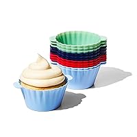 Good Grips Silicone Baking [Cup]s, Pack of 12, Reusable, BPA-Free, Dishwasher Safe, Non-Stick, Food Grade, Cup]cake And Muffin [Liner]s
