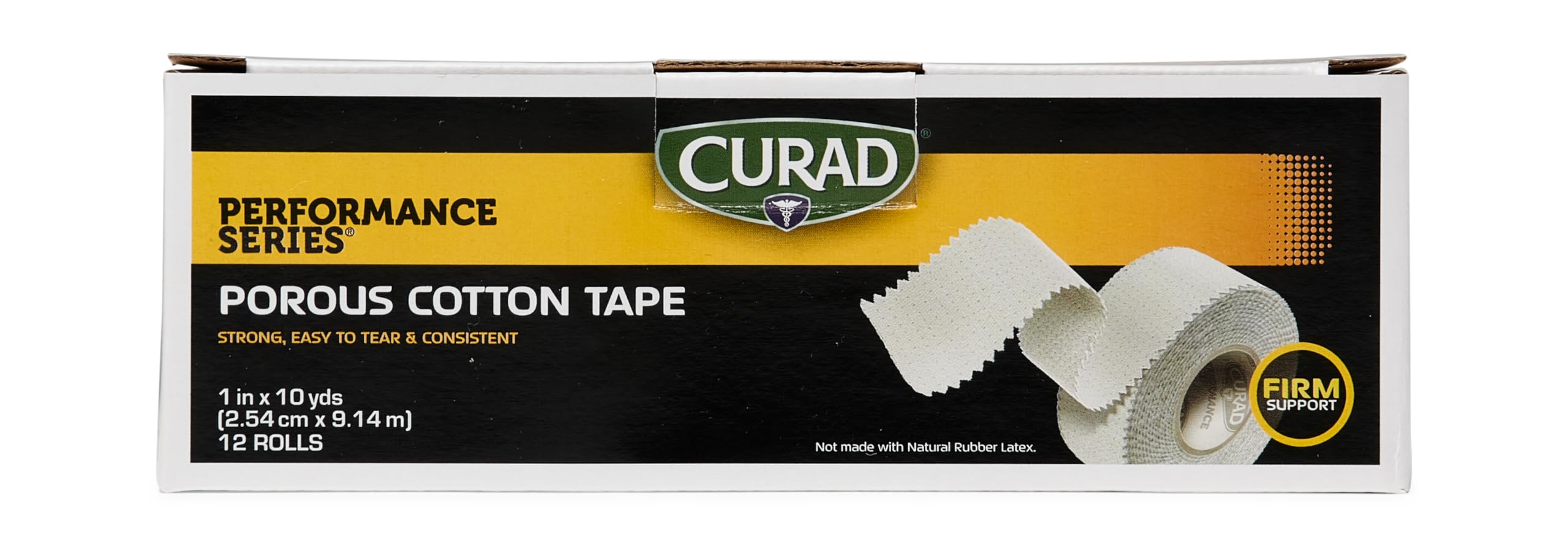 Curad Performance Series Premium Porous Cotton Tape, 1