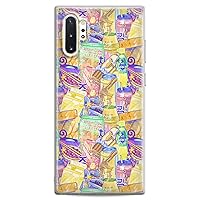 Case Compatible with Samsung S23 S22 Plus S21 FE Ultra S20+ S10 Note 20 5G S10e S9 Clear Korean Snacks Flexible Street Food Japanese Anime Slim fit Lightweight Print Design Silicone Kawaii