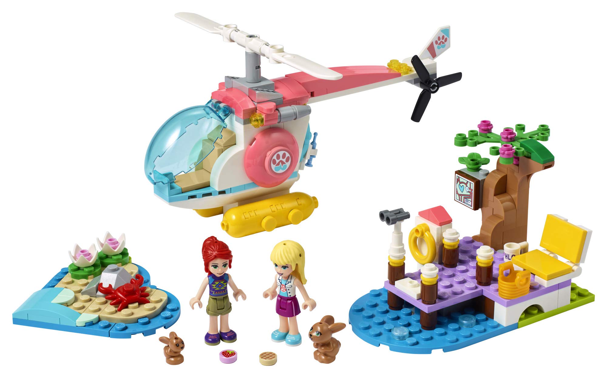 LEGO Friends Vet Clinic Rescue Helicopter 41692 Building Kit; Makes Great Birthday for Kids, New 2021 (249 Pieces)