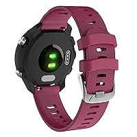 20mm Silicone Band Strap For Garmin Forerunner 245 245M 645/Vivoactive 3 Music Venu SQ Watchband Smart Watch Bracelet Wristband