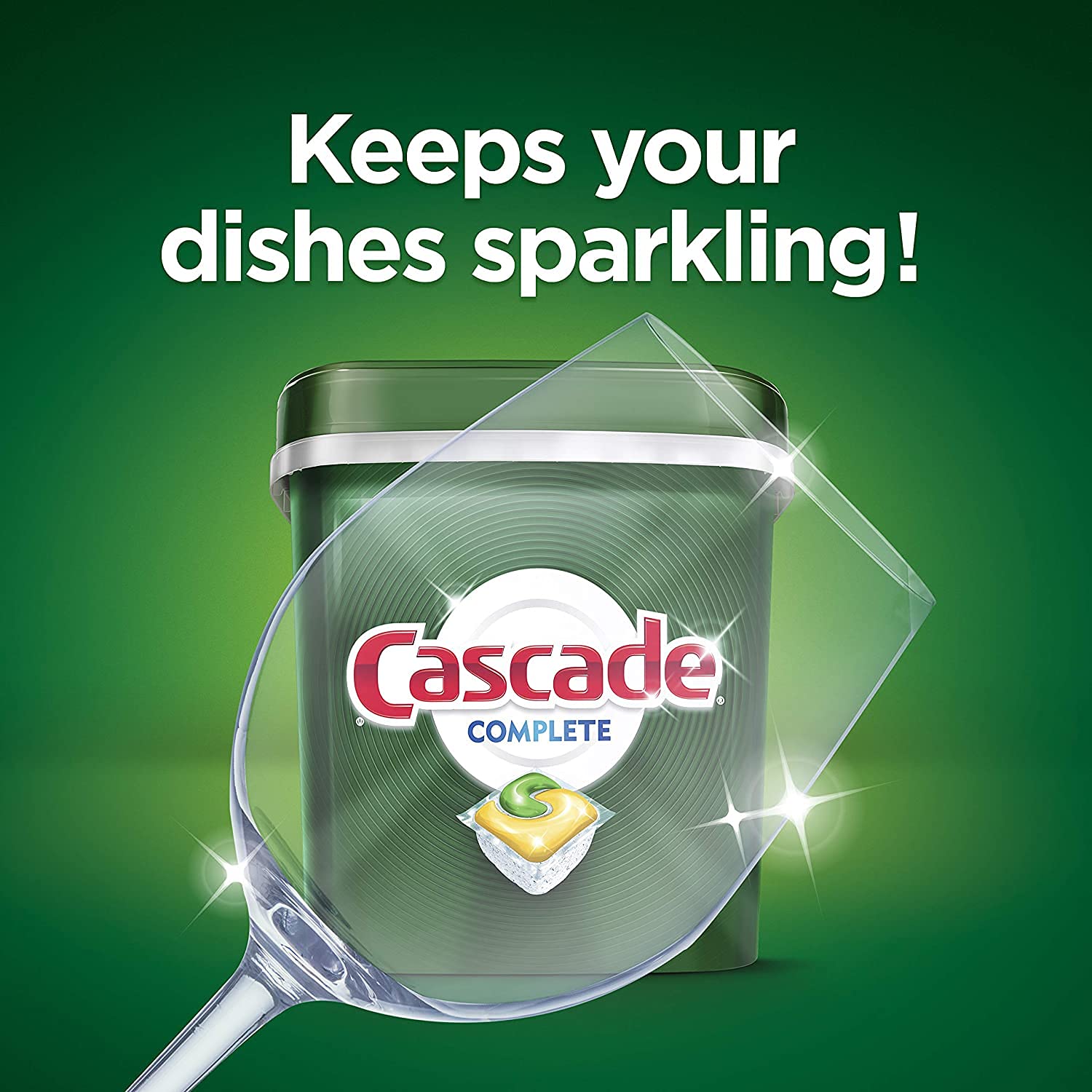 Cascade Complete Dishwasher Pods, Dishwasher tabs, Dish Washing Pods for Dishwasher, Dishwasher tablets, Lemon Scent ActionPacs, 78 Count