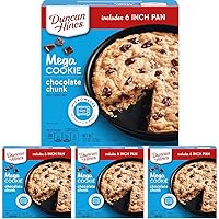Duncan Hines Mega Cookie Chocolate Chunk Pan Cookie Mix, 7.8 oz (Pack of 4)