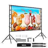 Projector Screen and Stands, Upgraded Large Projections Screens Easy to Setup 102H''*132W'' 16:9 Perfectance for Business Presentations, Meetings, Home, Outdoor Movie Nights, Film Festivals