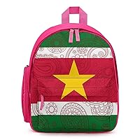Suriname Paisley Flag Backpack Small Travel Backpack Lightweight Daypack Work Bag for Women Men
