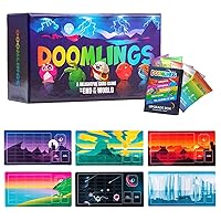 Doomlings Classic Card Game (Lightning Edition), Fun Family Card Game for Adults, Teens & Kids for 2-6 Players, Ages 10+ | Includes 6 Playmats & Upgrade Pack